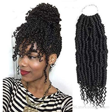 Bomb Twist Crochet Hair 14 Inch Spring Twist Crochet Braids Pre-looped Mini Passion Twist Braiding Hair Senegalese